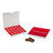 Tabletas de chocolate en envases de regalo