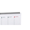 Tischkalender mit verlängerter Rückpappe
