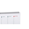 Tischkalender mit verlängerter Rückpappe