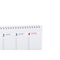 Tischkalender mit verlängerter Rückpappe