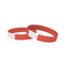 Bracelets d'accès en tyvek, monochrome rouge