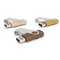 USB-nøgler træ med drejelig aluminiumsfatning