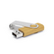 USB-nøgler træ med drejelig aluminiumsfatning