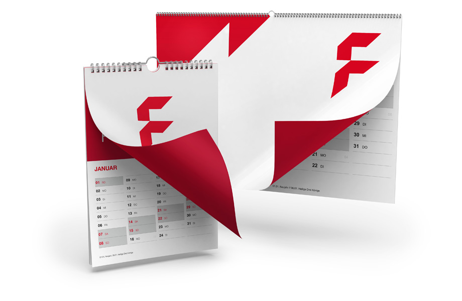 Calendari Da Parete Con Spiralatura Wire O Stampa Con Flyeralarm