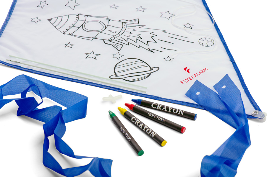 Flugdrachen zum Ausmalen günstig und schnell bei FLYERALARM