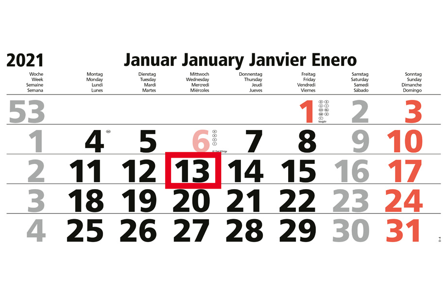 5-Monatskalender (Mehrblock-Variante) drucken bei FLYERALARM