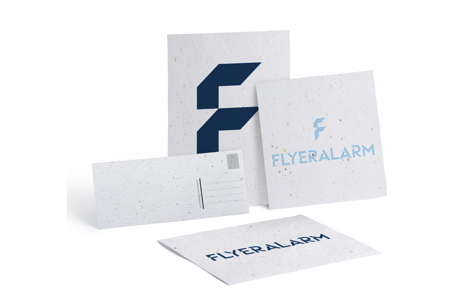 Ansichtkaarten van groeipapier