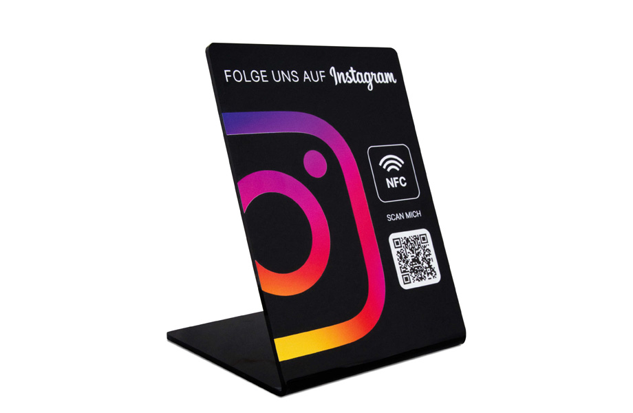 NFC Aufsteller für Instagram