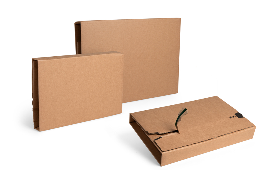 Buchverpackungen Extrasafe mit seitlichen Haftklebestreifen 