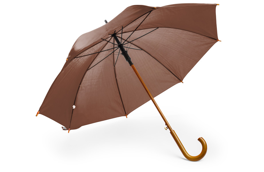 Muster Regenschirme mit gebogenem Holzgriff drucken bei FLYERALARM