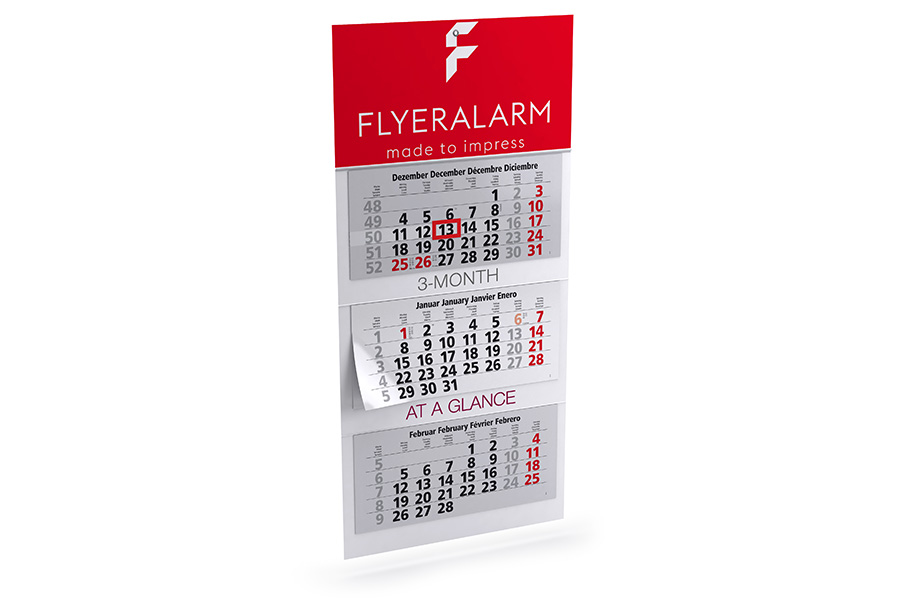 3-Monatskalender (Mehrblock-Variante) drucken bei FLYERALARM