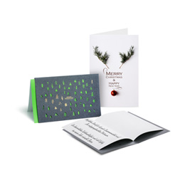 Design-joulukortit, yksilöllinen painatus