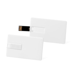 Muestra de tarjeta USB blanca