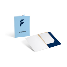 Mappen 2-teilig mit Laschen, Hochformat mit Wunschnamen