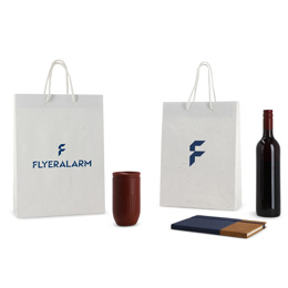 Papiertragetaschen mit geflochtener Papierkordel