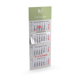 Calendarios multibloque de 4 meses de papel reciclado