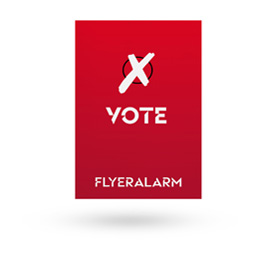 Wahlplakate aus Hohlkammerplatten 