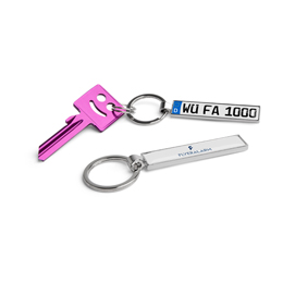 Schlüsselanhänger Nummernschild