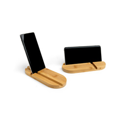 Muster Smartphone- und Tablethalter aus Bambus