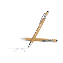 Kulspetspenna av bambu med stylus