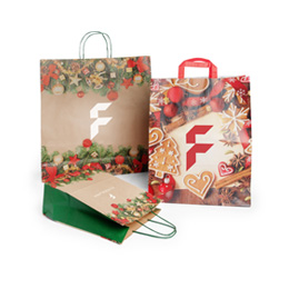 Bolsas con diseños de Navidad