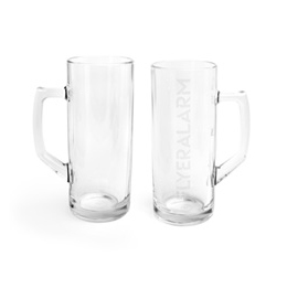 Bierpullen met een rechte vorm