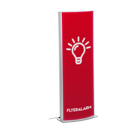 LED-Leuchtsäule doppelseitig, System inkl. Druck