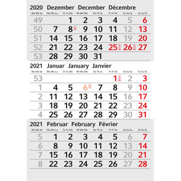Ersatzkalendarium für Tischkalender Edelstahl