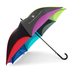 Regnbågsparaplyer