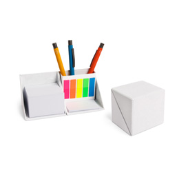 Muster Haftnotizen in aufklappbarer Box