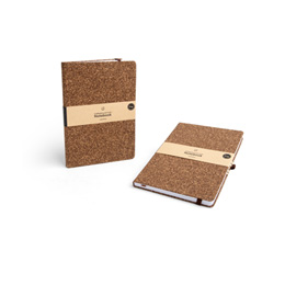 Notitieboeken van koffiedik en kurk