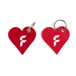 Schlüsselanhänger Herz, Filz