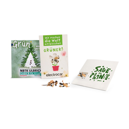 Muster Samenkarten mit Sichtfenster