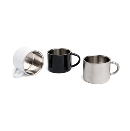 Muster Espressotassen Edelstahl