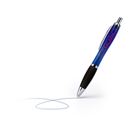 Kugelschreiber Color mit schwarzem Griff