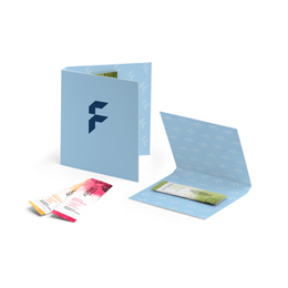 Aqtiwell® Getränkesticks in Werbekarte