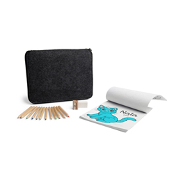 Muster Malsets im Filzetui