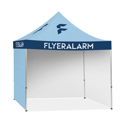 Seitenwände für Pavillons, vollflächig bedruckt
