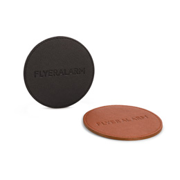 Bordskånere af imiteret læder af æble