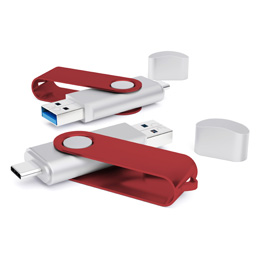 Produktprøve på 2-i-1-USB-nøgler