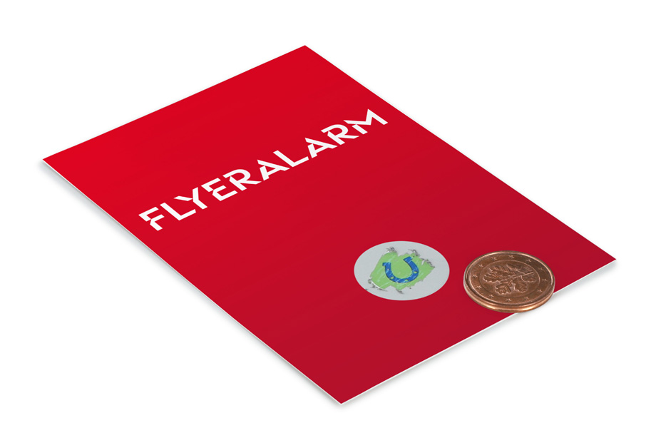 Flyer med skrapfält med färdigt lotteri