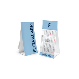4-Monatskalender (Einblatt-Variante) mit auffaltbarer Stütze