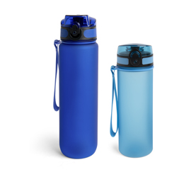 Muestra botella de deporte de tritán con lazo